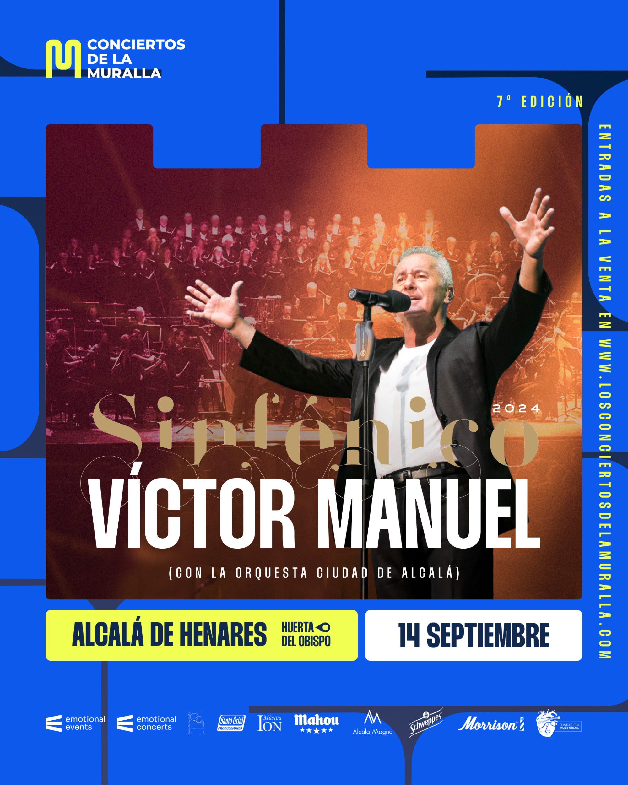 Lee más sobre el artículo Concierto Víctor Manuel: Alcalá de Henares | 14 de septiembre – Entradas